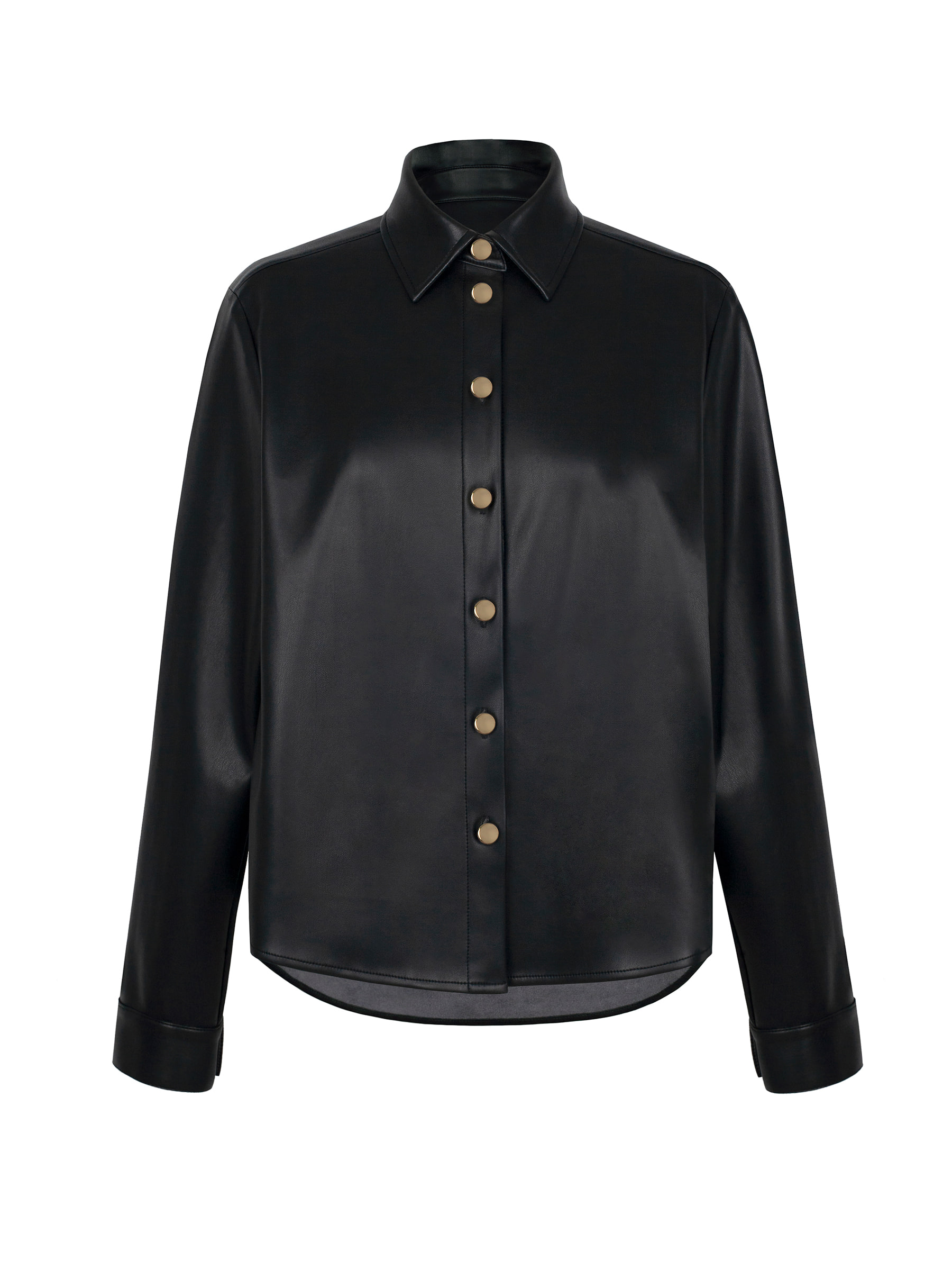 Faux Leather Shirts