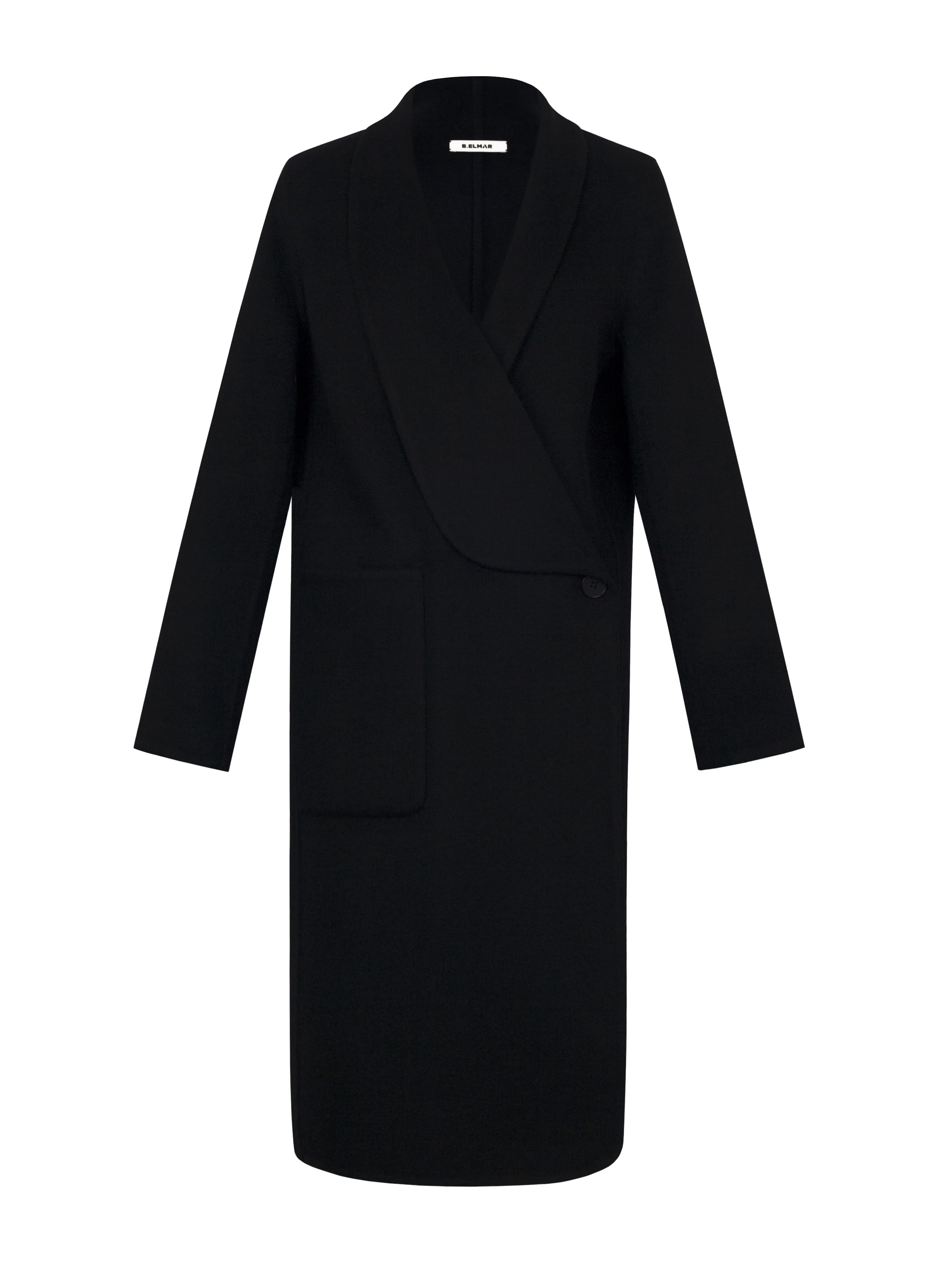Asymmetric Cashmere Long Coat
